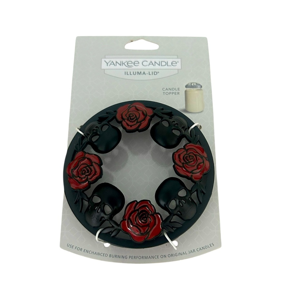 Yankee Candle Skull and Rose Candle Topper